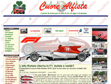 Tablet Screenshot of cuorealfista.com